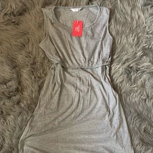 Grey nursing tank dress Summery Comfy XL by Patpat